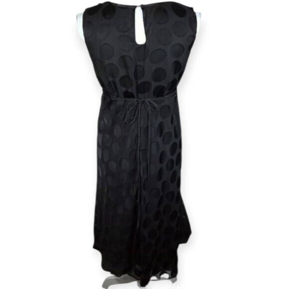 STYLE & CO. BLACK POLKA-DOT DRESS SZ.6 EUC. - Picture 4 of 6